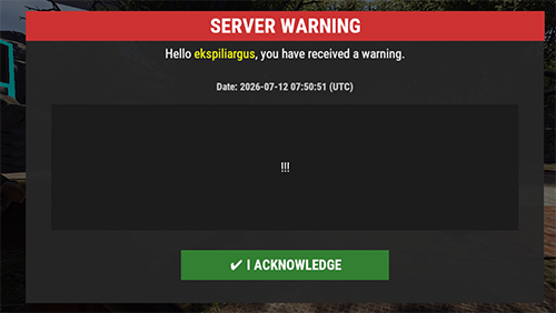 AdminWarn in-game warning popup